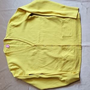 Basler EUC junior yellow cardigan sweater size 12.